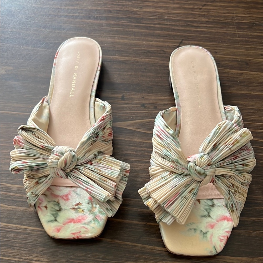 Loeffler Randall Women's Floral Bow Sandals